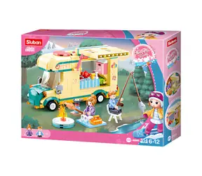 Sluban Happy Diary M38-B0960 Samochód kempingowy / Lego - kompatybilny / Liczba figurek|części: 2|314 / od 6 lat