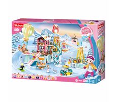 Sluban Happy Diary M38-B0962 Zimowe centrum rozrywki / kompatybilność z Lego / Liczba figurek|sztuk: 10|1065 / od 6 lat
