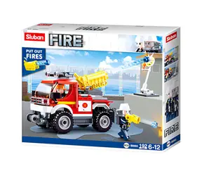 Strażacy Sluban M38-B0965 Terenowy z armatką wodną / Kompatybilny z Lego / Ilość figurek|sztuk: 2|192 / od 6 lat