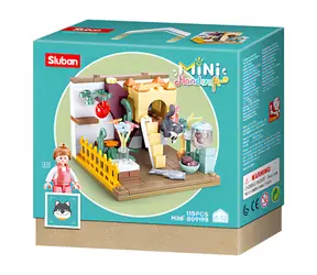Mini rękodzieło Sluban M38-B0919B Domek dla kota / Kompatybilny z Lego / Liczba figurek|części: 1|115 / od 6 lat