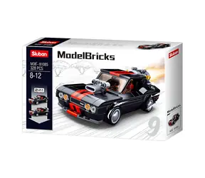 Sluban Model Bricks M38-B1085 Samochód wyścigowy 2w1 / Lego - kompatybilny / Ilość figurek|części: 1|328 / od 8 lat