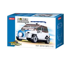 Sluban Power Bricks M38-B0916H Rozciągliwy radiowóz / Kompatybilny z Lego / Liczba figurek|części: 0|56