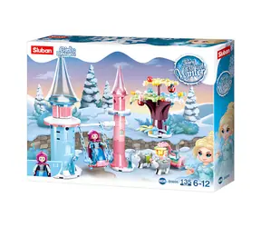 Sluban Winter Fairies M38-B0895 Plac zabaw z huśtawką / Lego - kompatybilne / Liczba figurek|elementów: 1|135 / od 6 lat