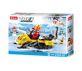 Sluban Winter Rescuers M38-B0951 Ratowniczy skuter śnieżny / Lego - kompatybilne / Liczba figurek|elementów: 1|115 / od 6 lat