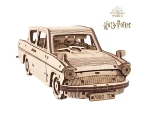 Drewniane puzzle mechaniczne Ugears 3D Harry Potter Flying Ford Anglia / od 14 lat / 246 elementów / Poziom trudności: średni