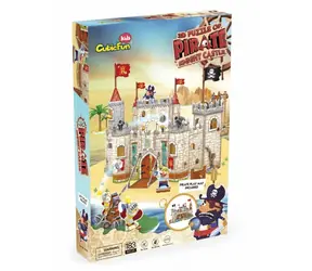 CubicFun Puzzle 3D Zamek Rycerza Piratów / 183 elementy / 45,5×33×28cm