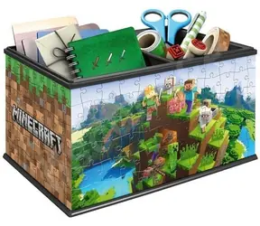 Pudełko do przechowywania puzzli Ravensburger 3D Minecraft / 216 elementów / 23 x 16 x 12 cm