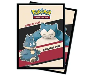 Ultra PRO Pokémon: GS Snorlax Munchlax - Koszulki ochronne na karty 65 szt.