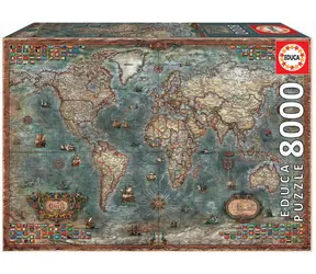 Educa Historyczna mapa świata / 8000 sztuk / od 14 lat