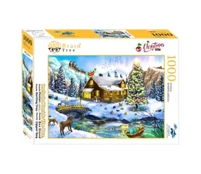 Brain Tree Puzzle Świąteczna sceneria / 1000 elementów / od 14 lat