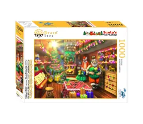 Brain Tree Puzzle Warsztat Świętego Mikołaja / 1000 elementów / od 14 lat