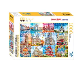 Brain Tree Puzzle Pomniki w kolorach - 1000 sztuk / od 14 lat
