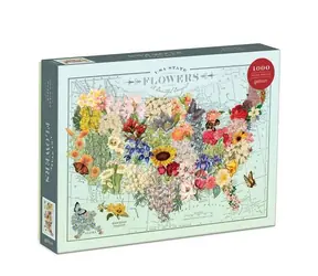 Galison Puzzle USA Kwiaty / 1000 elementów / od 8 lat