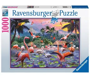 Ravensburger Różowe flamingi / 1000 sztuk / od 12 lat