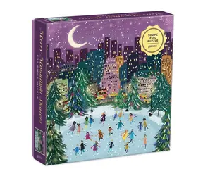 Galison Puzzle Skating przy świetle księżyca / 500 elementów / od 8 lat