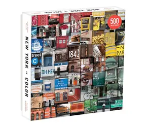 Galison Puzzle kolorowe Nowy York / 500 elementów / od 8 lat