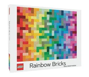 Chronicle books Puzzle Lego tęczowe kostki / 1000 sztuk / od 8 lat