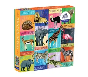 Mudpuppy Puzzle Kolaż Safari / 500 elementów / od 8 lat