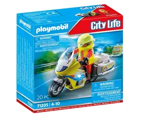 Playmobil City Life 71205 Motocykl ratowniczy z migającym światłem / Ilość części: 20 / od 4 lat 