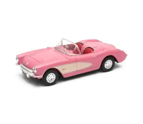 Welly Chevrolet Corvette (1957) kabriolet różowy / 1:34 / od 3 lat