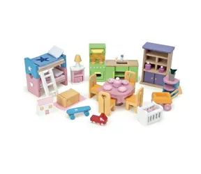 Kompletny zestaw startowy Le Toy Van Furniture do domu / liczba części: 37 / od 3 lat