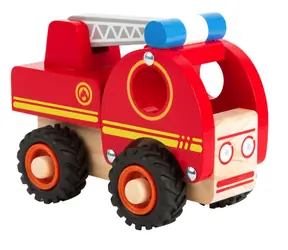 Small Foot drewniany wóz strażacki z drabiną / od 18 miesięcy