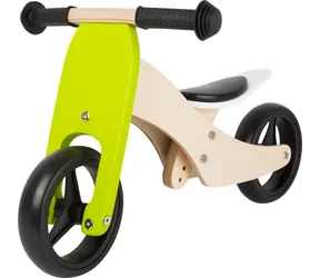 Drewniany rowerek trójkołowy Small Foot 2w1 zielony / od 12 miesiąca