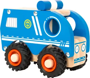 Drewniany radiowóz Small Foot / od 18 miesiąca