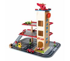 Small Foot Parking drewniany szybki zjazd / od 3 lat