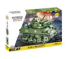 Cobi 2279 Amerykański czołg HMC M8 Scott / 1:35 / 525 kostek / 1 f / od 8 lat 