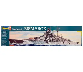 Revell 05098 Pancernik Bismarck / Model plastikowy / 1:700 / Liczba części 295 / Trudność 5