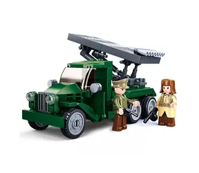 Sluban WWII M38-B0975 Bitwa pod Budapesztem Rosyjska wyrzutnia rakiet / kompatybilna z Lego/ Liczba figurek|sztuk: 2|201 / od 6 lat