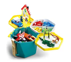 Sluban Bucket Bricks M38-B0829 Wiadro z klockami zielone / Ilość sztuk|figurek: 2|334 / od 4 lat