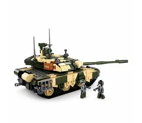Sluban Model Bricks M38-B0756 Duży czołg bojowy / Kompatybilny z Lego / Liczba figurek|sztuk: 2|758 / od 8 lat
