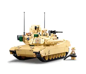 Sluban Model Bricks M38-B0892 Czołg bojowy M1A2 Abrams / Lego - kompatybilny / Liczba figurek|części: 2|781 / od 10 lat