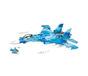 Sluban Model Bricks M38-B0985 Samolot myśliwski Su-27 2w1 / Lego - kompatybilny / Ilość figurek|części: 1|1040 / od 8 lat