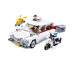 Sluban Model Bricks M38-B1099 Amerykański samochód dla złodziei / Lego - kompatybilny / Ilość figurek|części: 3|411 / od 8 lat