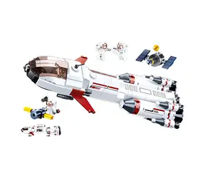 Sluban Space M38-B0925 Saturn Expedition Rocket / Lego - kompatybilne / Liczba figurek|elementów: 3|468 / od 6 lat
