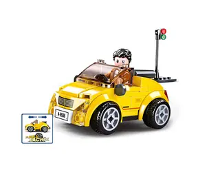 Sluban Town M38-B0900 Żółty kabriolet / kompatybilna z Lego/ Liczba figurek|sztuk: 1|85 / od 6 lat