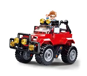 Sluban Town M38-B0902 Jeep czerwony / kompatybilny z Lego/ Ilość figurek|części: 1|135 / od 6 lat