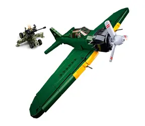 Sluban WWII M38-B1108 Mitsubishi A6M Samolot myśliwski Zero / Kompatybilny z Lego/ Liczba figurek|części: 2|552 / od 8 lat