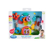 Playgro - Zestaw prezentowy z grzechotkami i gryzakami / od 6 miesięcy