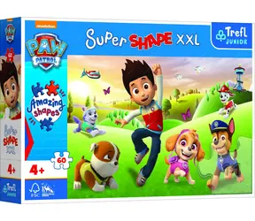 Trefl Junior - Puzzle - Puzzle Super Shape XXL Paw Patrol: Uśmiechnięte psy / 60 elementów / 60 x 40 cm / wiek 4+