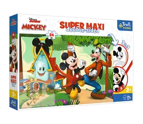 Trefl Primo - Puzzle - Dwustronne puzzle Klub Miki SUPER MAXI / 24 elementy / 60 x 40 cm / wiek 3+