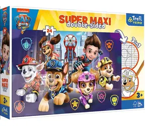 Trefl Primo - Puzzle - Dwustronne puzzle Psi Patrol: Nowe wyzwanie / 24 elementy / 60 x 40 cm / wiek 3+