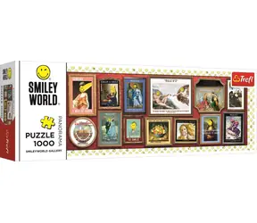 Trefl - Puzzle - Puzzle panoramiczne Smiley: Galeria / 1000 elementów / 97 x 34 cm / wiek 12+