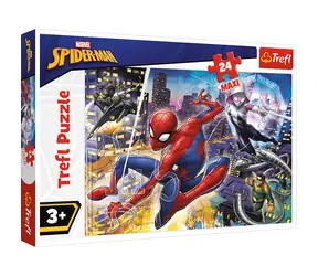 Trefl - Puzzle - Spiderman MAXI / 24 elementy / 60 x 40 cm / wiek 3+