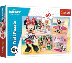 Trefl - Puzzle - Urocza Minnie / 60 elementów / 33 x 22 cm / wiek 4+