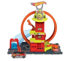 Super remiza strażacka Mattel Hot Wheels HKX41 City z pętlą / od 4 lat