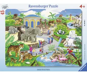 Ravensburger - Puzzle - Wizyta w Zoo / 45 elementów / od 4 lat